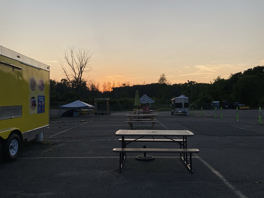 from an evening in a parking lot
